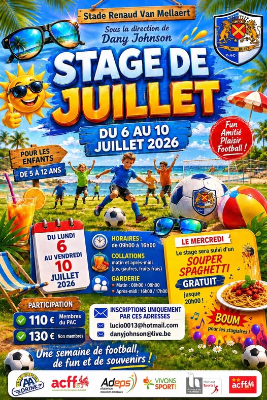 STAGE DE JUILLET